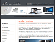 Tablet Screenshot of ankara-acerservisi.com